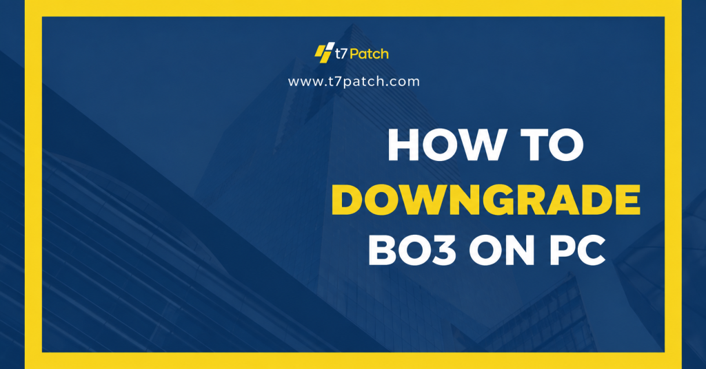How to Downgrade BO3 on PC